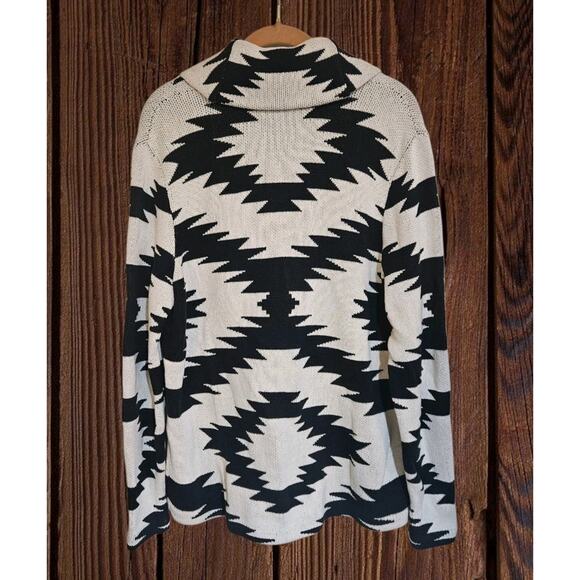 Chaps Women’s Southwestern Aztec Cardigan Sweater Large - Picture 2 of 3
